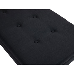 Panca con vano contenitore Namaro In Tessuto nero,antico