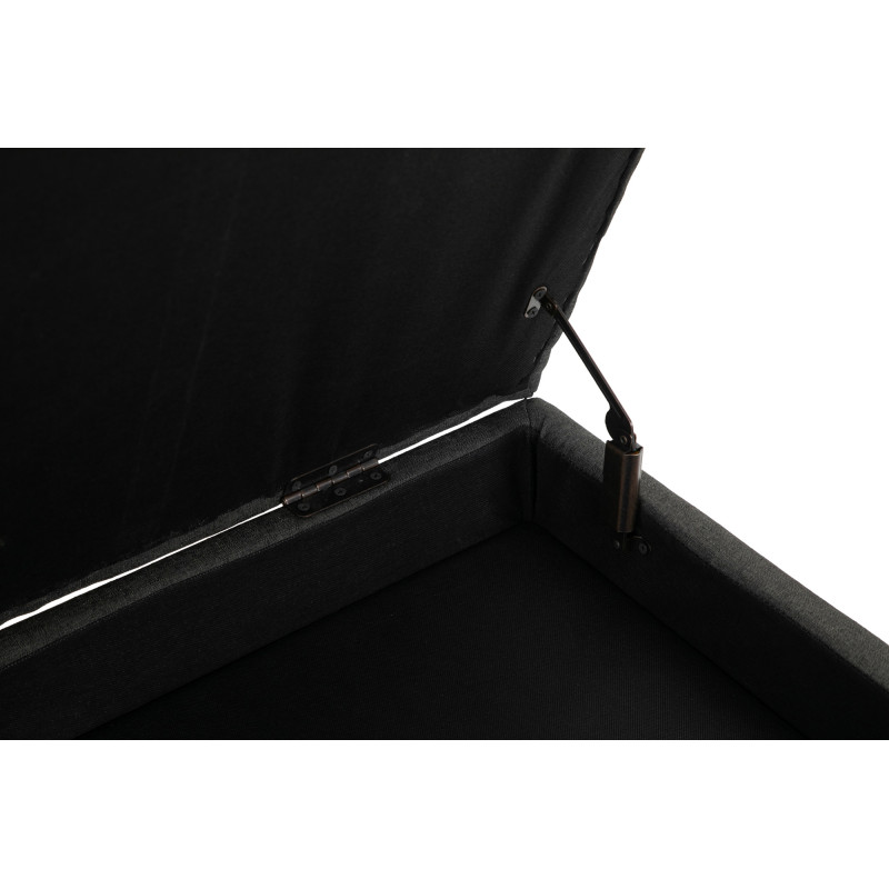 Banquette Namaro, tissu gris foncé antique