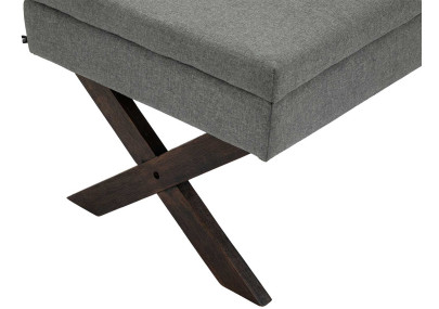 Banquette Namaro, tissu gris antique