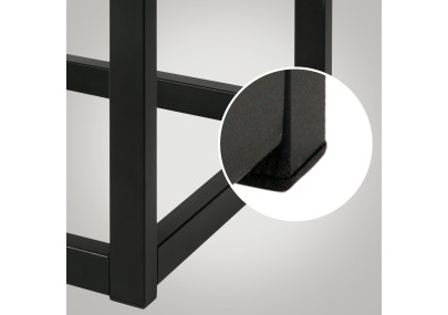 Banc en velours Polson, noir, 150 cm, vert