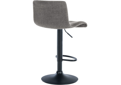 Tabouret de bar Branford en tissu gris clair