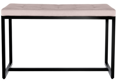 Banquette Barci B, velours gris clair