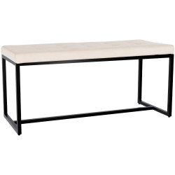 Banquette Barci B en velours cr?me