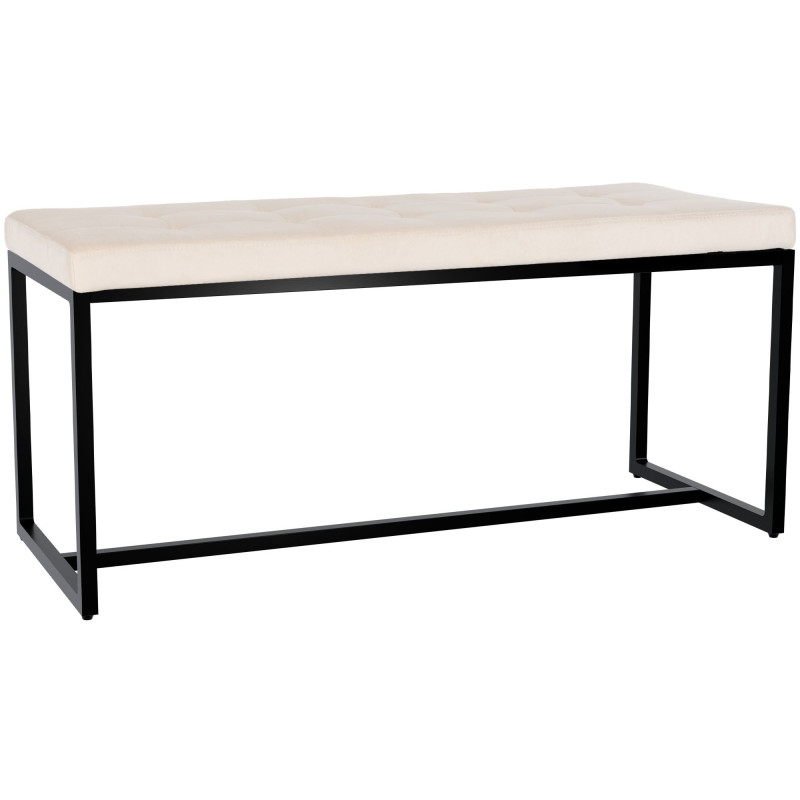 Banquette Barci B en velours cr?me