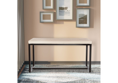 Banquette Barci B en velours cr?me