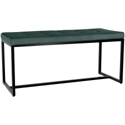Banc Barci B en velours vert