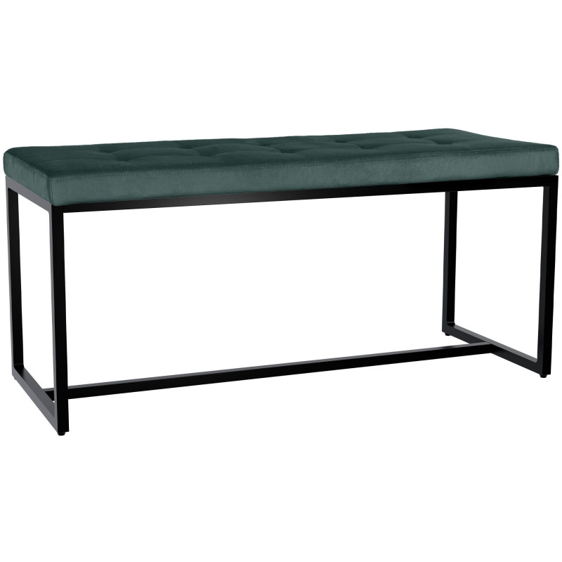 Banc Barci B en velours vert