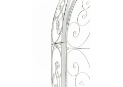 Pavillon semi-ouvert Rosie avec banc blanc antique