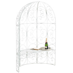 Padiglione da Giardino con Panca ROSIE bianco antico