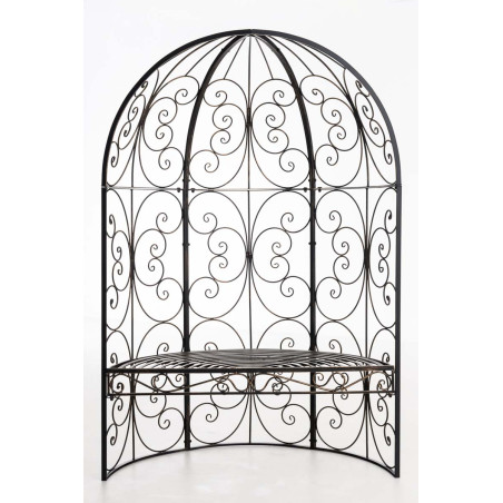 Padiglione da Giardino con Panca ROSIE bronzo