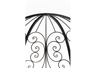 Pavillon semi-ouvert Rosie avec banc en bronze