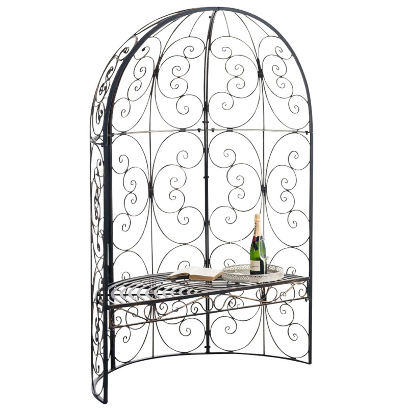 Padiglione da Giardino con Panca ROSIE bronzo