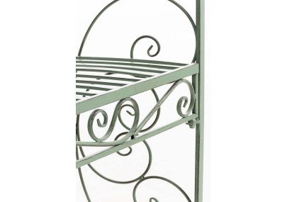 Pavillon semi-ouvert Rosie avec banc vert ancien