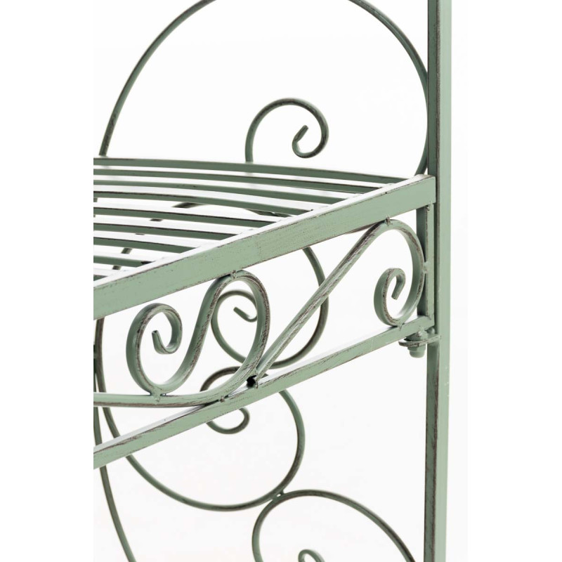 Pavillon semi-ouvert Rosie avec banc vert ancien