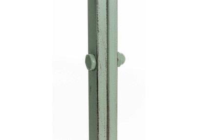 Pavillon semi-ouvert Rosie avec banc vert ancien