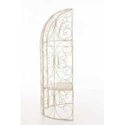 Pavillon Rosie semi-enterré avec banc ancien couleur crème