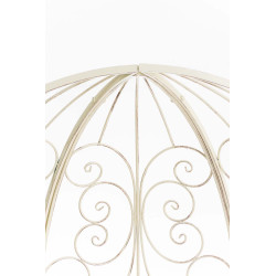 Pavillon Rosie semi-enterré avec banc ancien couleur crème