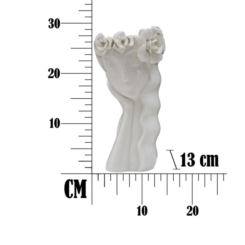 Vaso Feminino Adorável Encantador CM 14,8X13X29