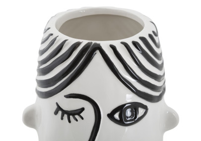 Vaso Artístico Rosto CM 13,2X11,8X26,3