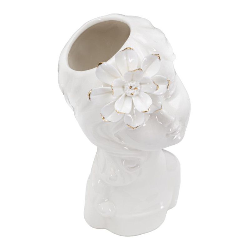 Florero Joven Mujer Elegante CM 10,5X10X24,7