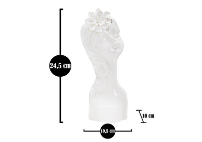 Vase Jeune Femme Élégante CM 10,5X10X24,7