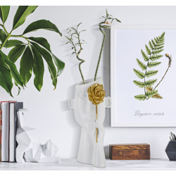 Vaso Viso Con Fiori CM 14X13X27