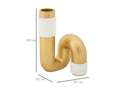 Vase Bann Stylé CM 10,7X10,7X18,3