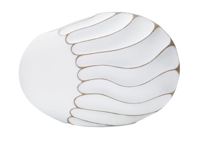 Vase Polyrésine Lignes Raffinées CM 34X11,5X24,5