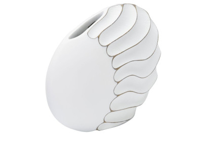 Vase Polyrésine Lignes Raffinées CM 34X11,5X24,5