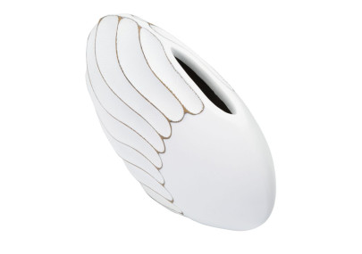 Vase Polyrésine Lignes Raffinées CM 34X11,5X24,5