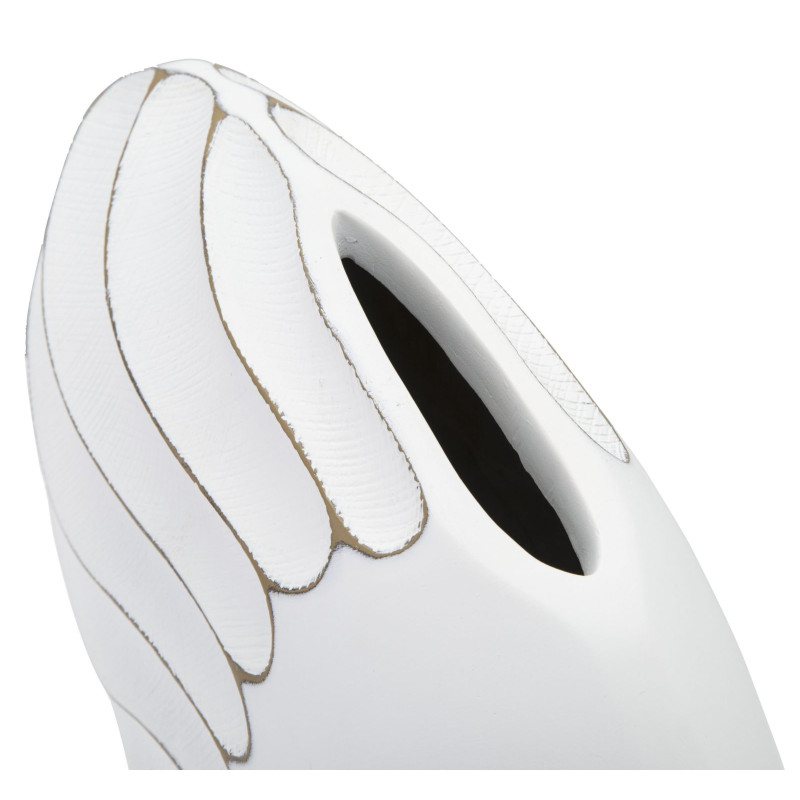 Vase Polyrésine Lignes Raffinées CM 34X11,5X24,5