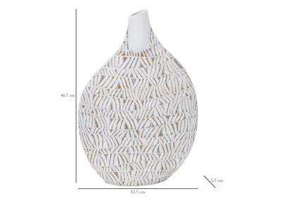 Vase Polyrésine Nairobi Élancé CM 30,5X11,5X46,5