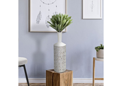 Vase Polyrésine Bouteille Nairobi Élégant CM Ø 15X49,5