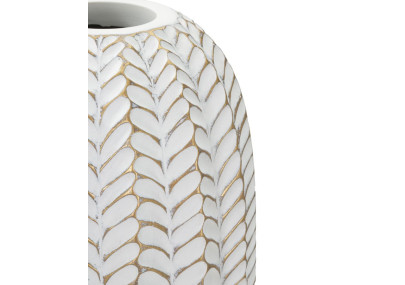 Vase Résine Feuille Élancé CM Ø 18,5X46