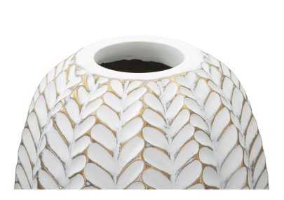 Vase Résine Feuille Élancé CM Ø 18,5X46