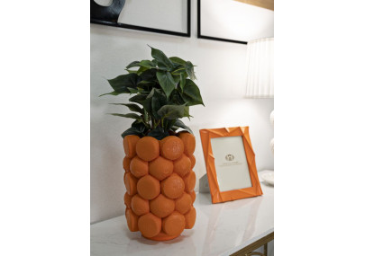 Vase Orange Décoratif CM Ø 19X28