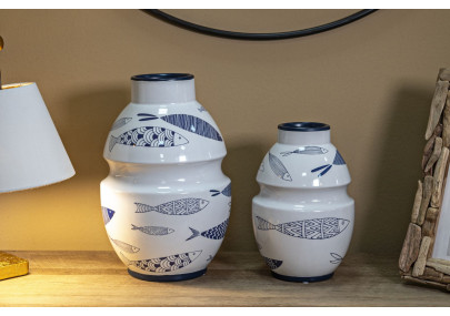 Vase Poisson Élancé CM Ø 15X24