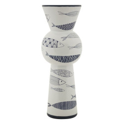 Vase Poisson Haut Design CM Ø 14X38,5