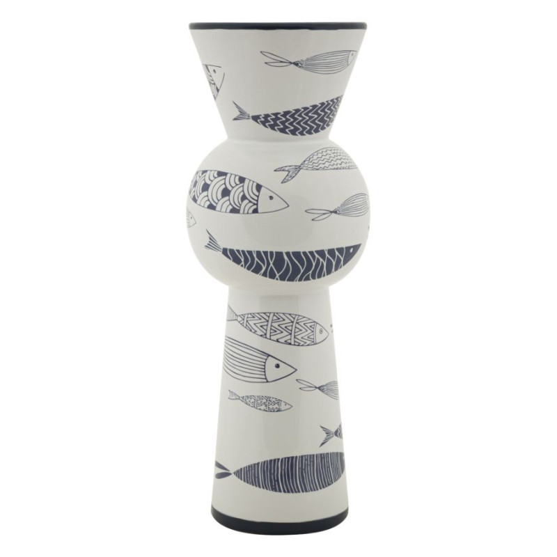 Vase Poisson Haut Design CM Ø 14X38,5