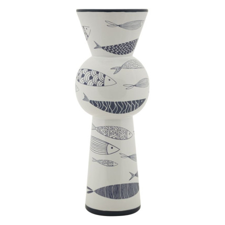 Vase Poisson Haut Design CM Ø 14X38,5