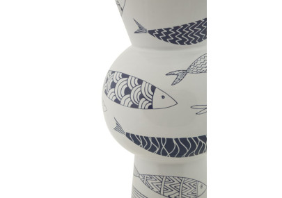 Vase Poisson Haut Design CM Ø 14X38,5