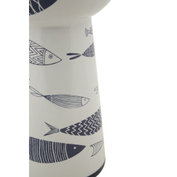 Vase Poisson Haut Design CM Ø 14X38,5