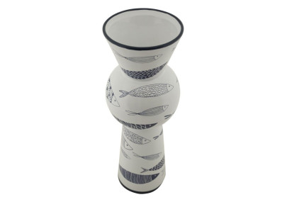 Vase Poisson Haut Design CM Ø 14X38,5