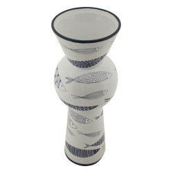 Vase Poisson Haut Design CM Ø 14X38,5