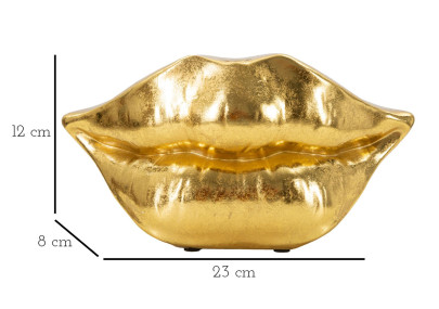 Vase Bouche Lèvre Glam CM 23X8X12