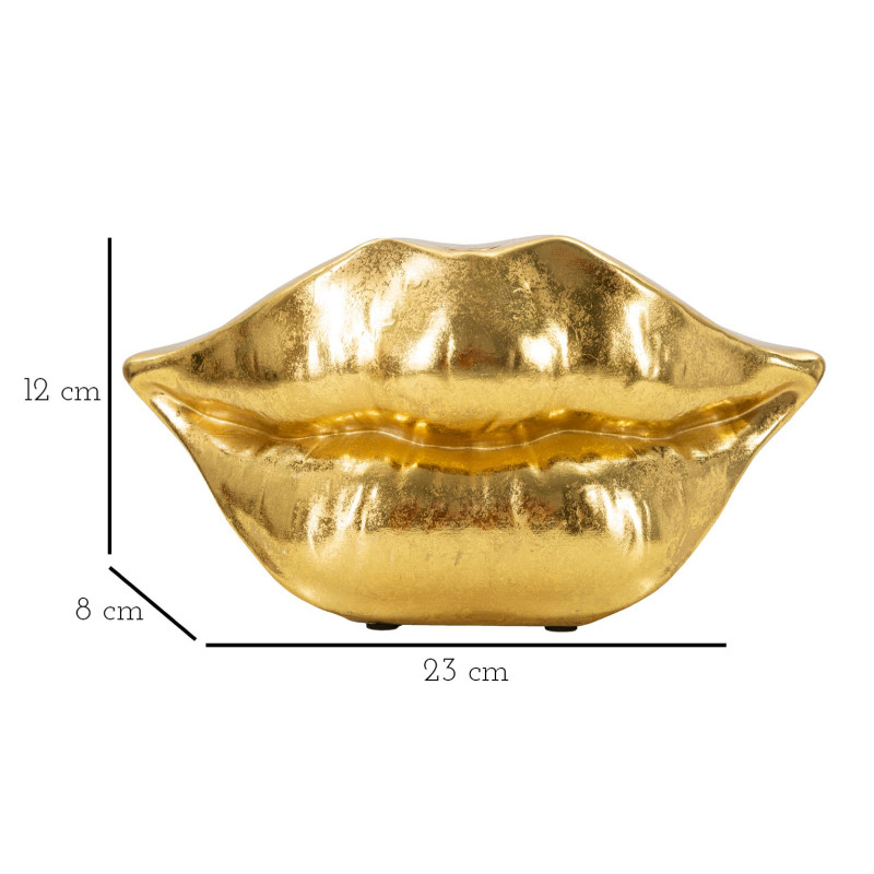 Vase Bouche Lèvre Glam CM 23X8X12