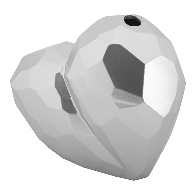 Vase Coeur Argent Chic CM 19X9X18