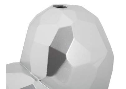 Vase Coeur Argent Chic CM 19X9X18