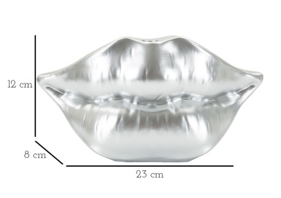 Pot Bouchon Lip Argent Élégant CM 23X8X12