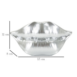 Pot Bouchon Lip Argent Élégant CM 23X8X12
